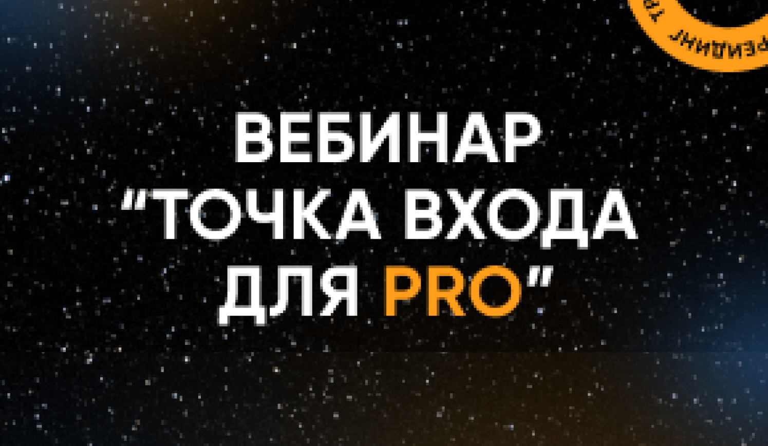 Точка входа для PRO