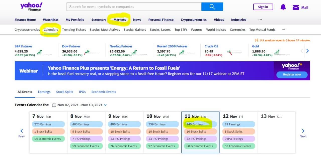 menu-i-kalendar-otchetov-na-Yahoo